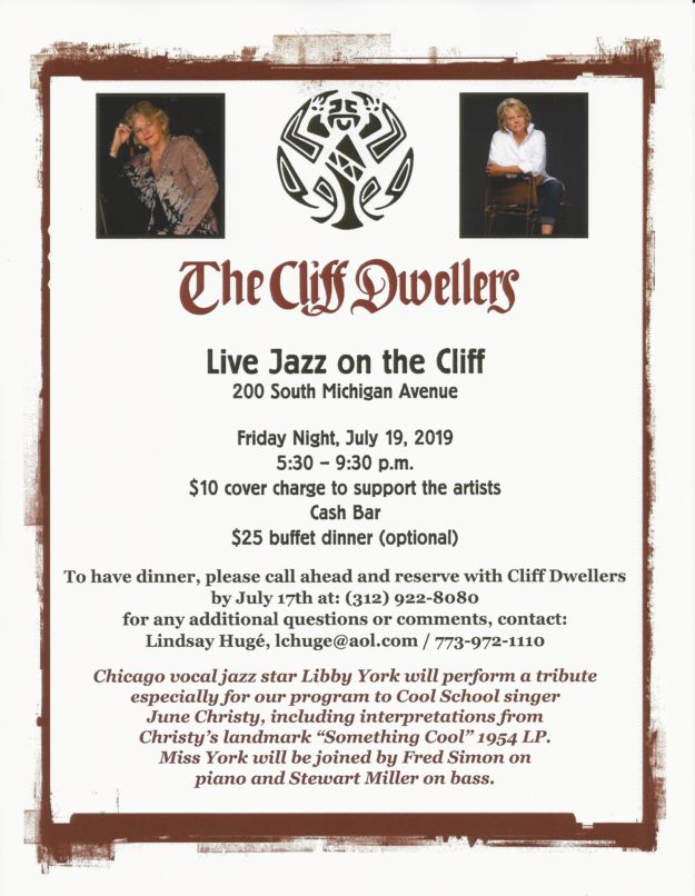 Live Jazz On The Cliff:Tribute To June Christy | Libby York